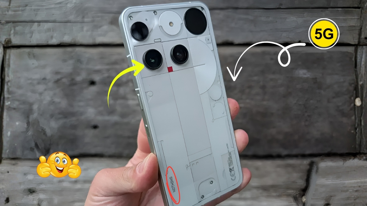 Nothing Phone 3 5G Premium Design 120Hz AMOLED Display and IP68 Durability