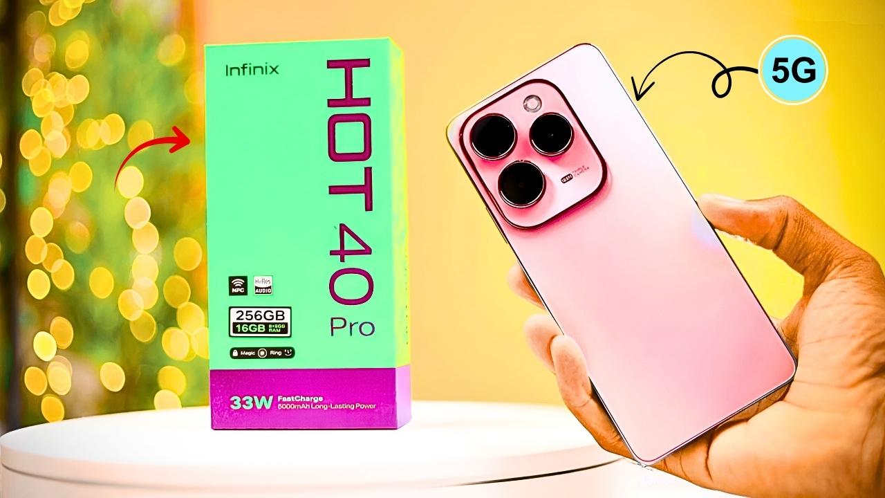Infinix Hot 40 Pro Sleek Design Powerful Performance & Boxed Package