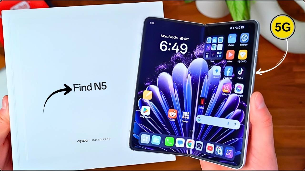 OPPO Find N5 Official Launch Snapdragon 8 Elite Power and 120Hz Dual AMOLED Display